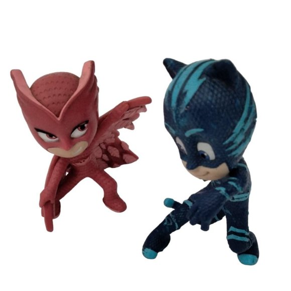 PJ Masks Figures Owlette Catboy Lot 2 Action Figures - Picture 1 of 15